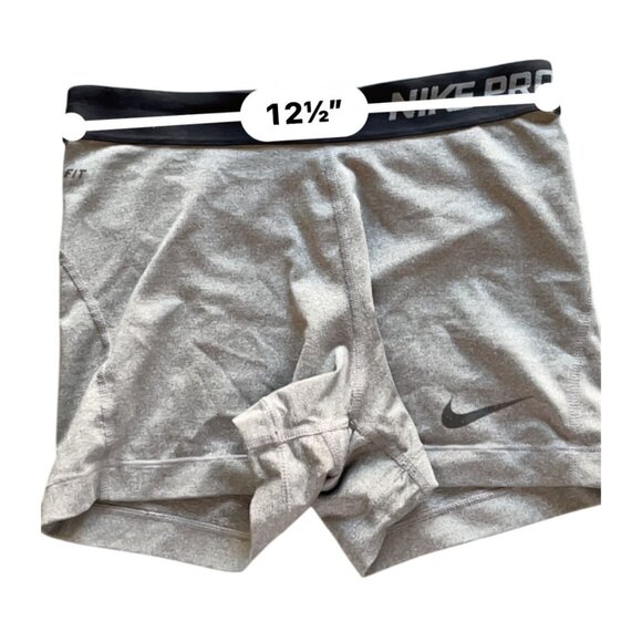Nike Pro Women 3.0" Compression Shorts-Grey/Black 589364-091 Classic Medium - Picture 5 of 6